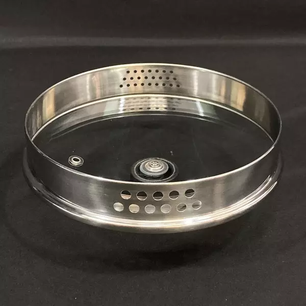 T-Fal 7" Stainless Steel & Glass Vented Saucepan Lid Good Condition