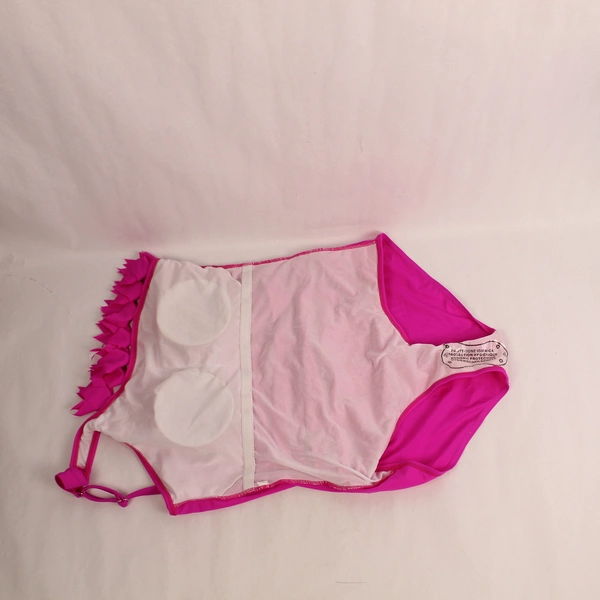 Women's Plus Size XXXL One Piece Swimsuit Hot Pink Fringe Accents Nylon