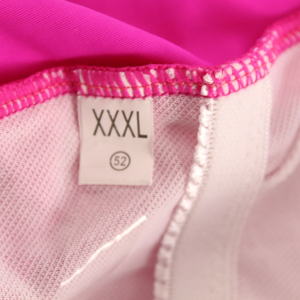 Women's Plus Size XXXL One Piece Swimsuit Hot Pink Fringe Accents Nylon