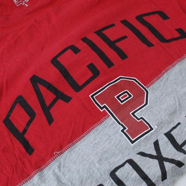 U-Trau Men's Pacific Boxers Long Sleeve Shirt XL Red Gray Pullover Top