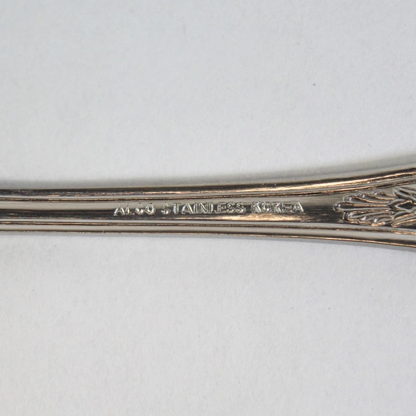 Lot of 2 Vintage Alco Korea Stainless Steel Cocktail Forks Shell Handle