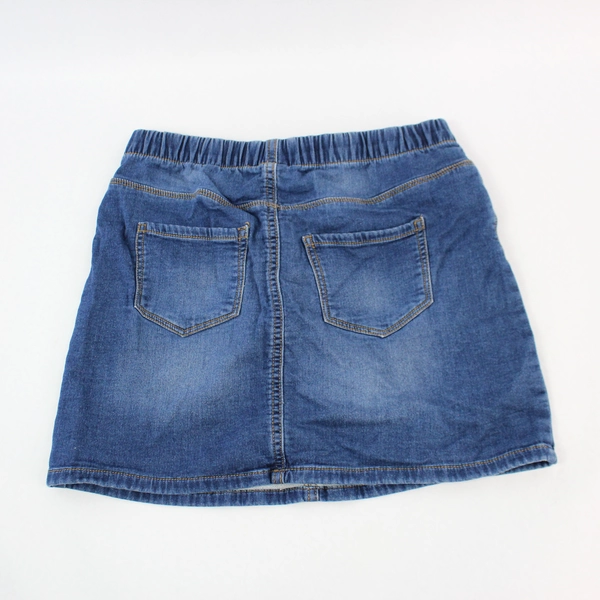 OshKosh B'gosh Elastic Waistband Blue Denim Jean Skirt Youth Girl's Size 14