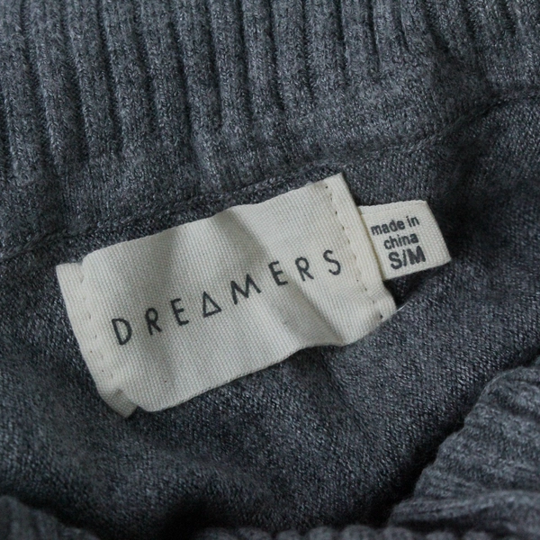 Dreamers Women's Cowls Neck Pullover Sweater Gray Size Small Cotton Blend 