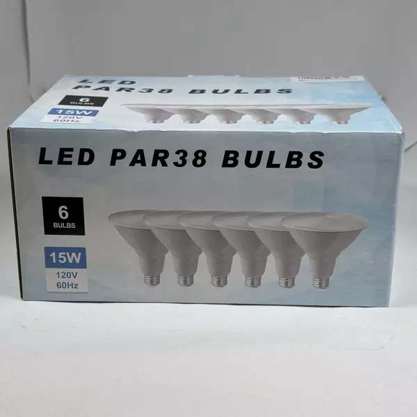 LED PAR38 Dimmable Bulbs 6 Pack White Bulbs 120V/60Hz 15W Original Box