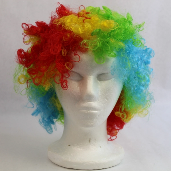 Children's Rainbow Clown Wig Costume Accessory Good Pre-Owned Condition