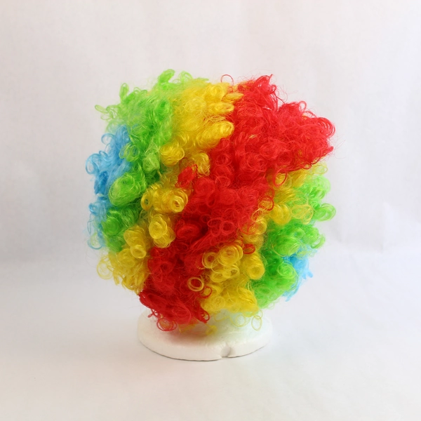 Children's Rainbow Clown Wig Costume Accessory Good Pre-Owned Condition