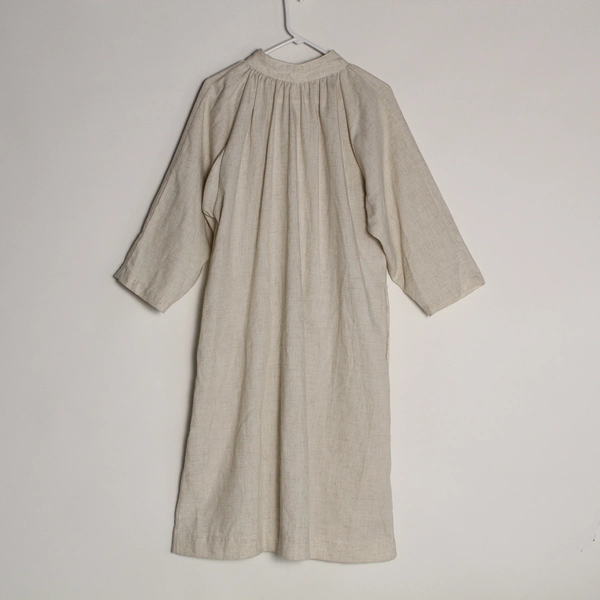 Vintage Abbey Brand Beige Woven Vestment Alter Server Gown Dress Size 10 Church