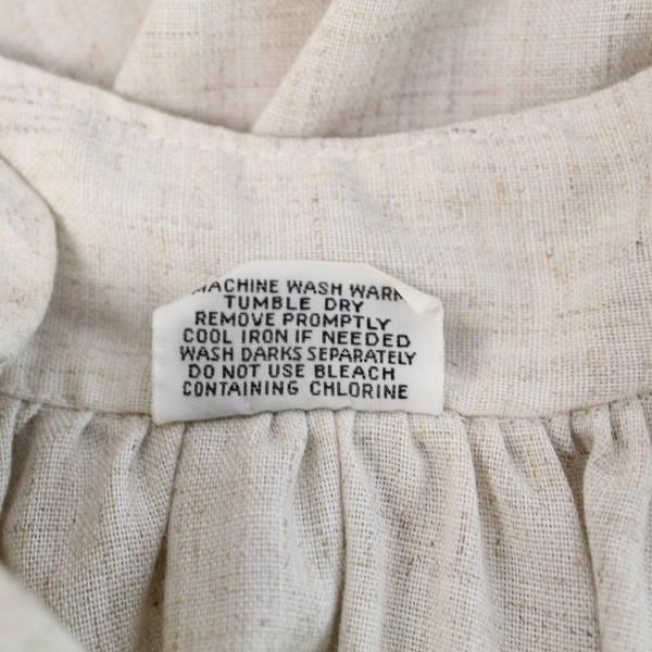 Vintage Abbey Brand Beige Woven Vestment Alter Server Gown Dress Size 10 Church
