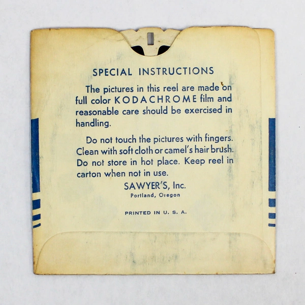 Vintage 1946 Sawyer's View Master 518 Cuernavaca Mexico Photo Reel As-Is