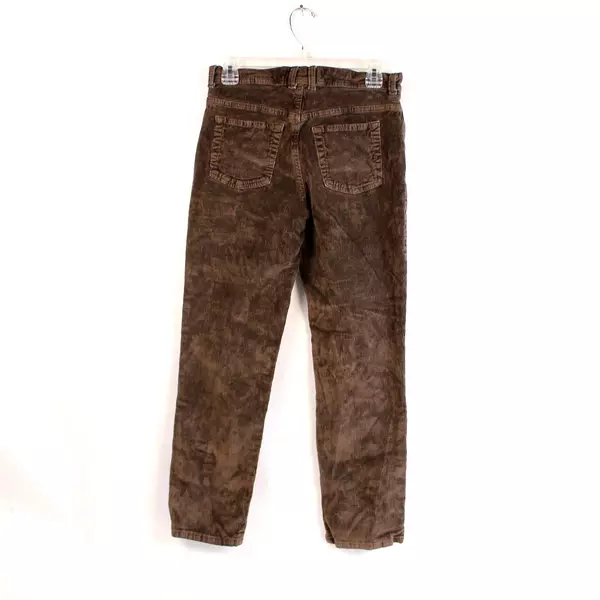 Gloria Vanderbilt Corduroy Pants Women's Size 8 Short Brown Straight Leg