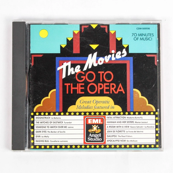 The Movies Go To The Opera Great Operatic Melodies Audio Music CD Disc 1988 EMI