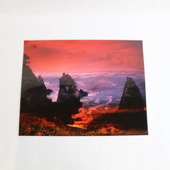 Vintage Original Photograph Newport Beach at Sunset Rock Coast Oregon