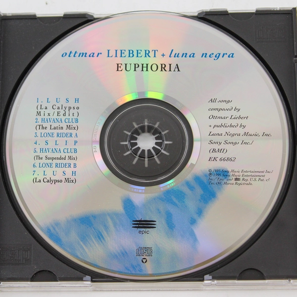Euphoria by Ottmar Liebert & Luna Negra CD 1995 Sony Music Cracked Case