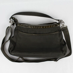 Brighton Handbag Purse Fabric Grey Silver Accent Zippered E467766
