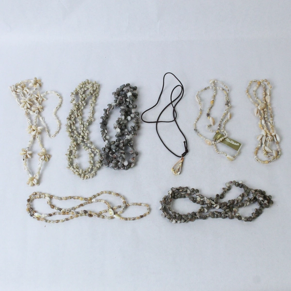 Nice Vintage SeaShell Necklace Lot Island Beach Surfer Tropic Fashion Lot of 8