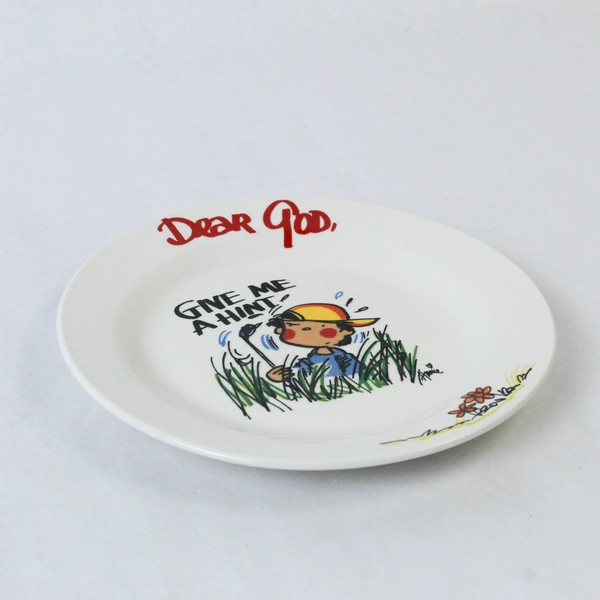 Royal Norfolk Dear God Give Me A Hint 8 Inch Dessert Salad Plate