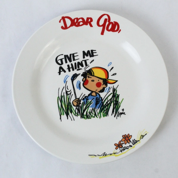 Royal Norfolk Dear God Give Me A Hint 8 Inch Dessert Salad Plate
