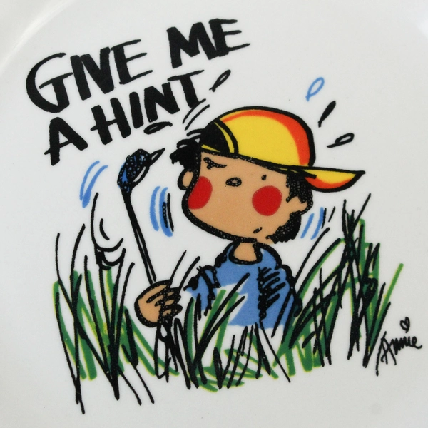 Royal Norfolk Dear God Give Me A Hint 8 Inch Dessert Salad Plate