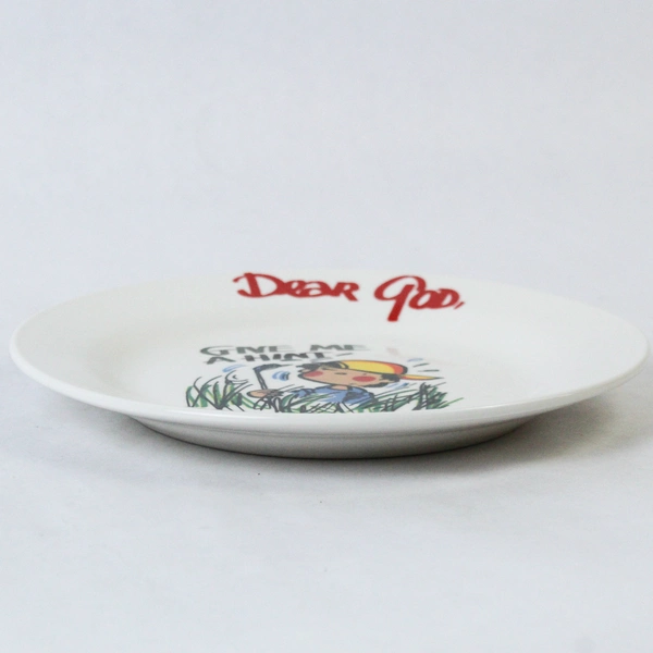 Royal Norfolk Dear God Give Me A Hint 8 Inch Dessert Salad Plate