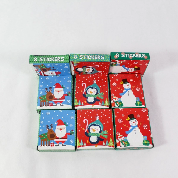 Christmas House Stocking Stuffer Lot Stickers Craft Kit Pencils Erasers Stamps