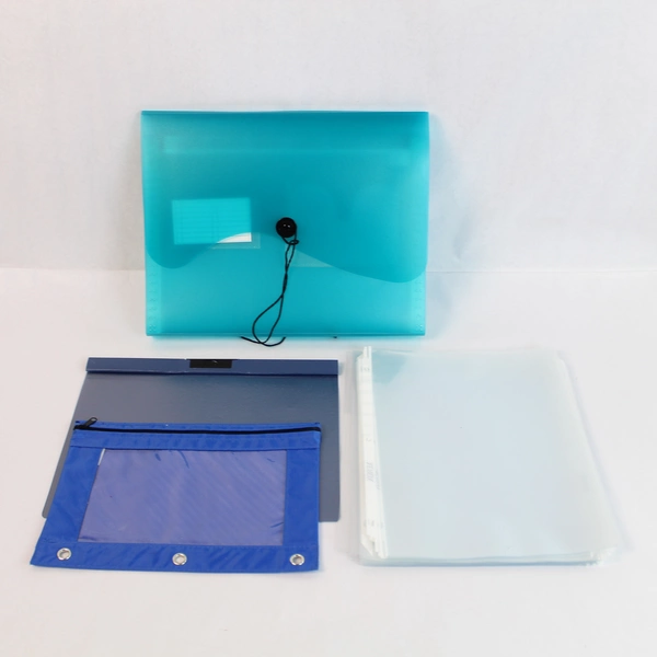 Lot of Office School Supplies Protector Sheets Portfolio Flexible Organizer