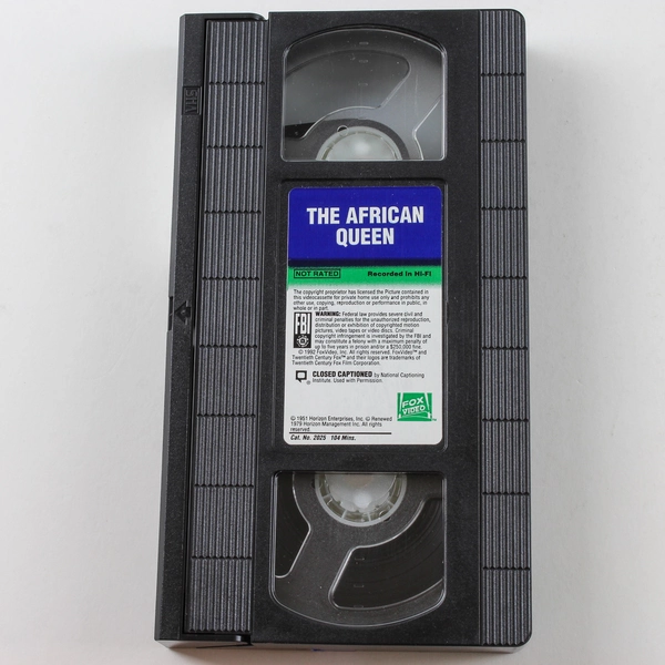 The African Queen VHS Katharine Hepburn Humphrey Bogart Classic Movie