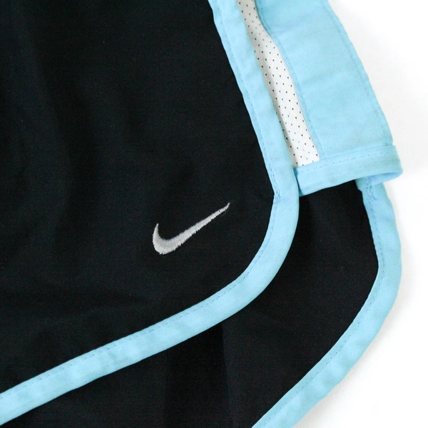 Nike Dri Fit Running Training Shorts Women’s Size Small Black Blue Trim