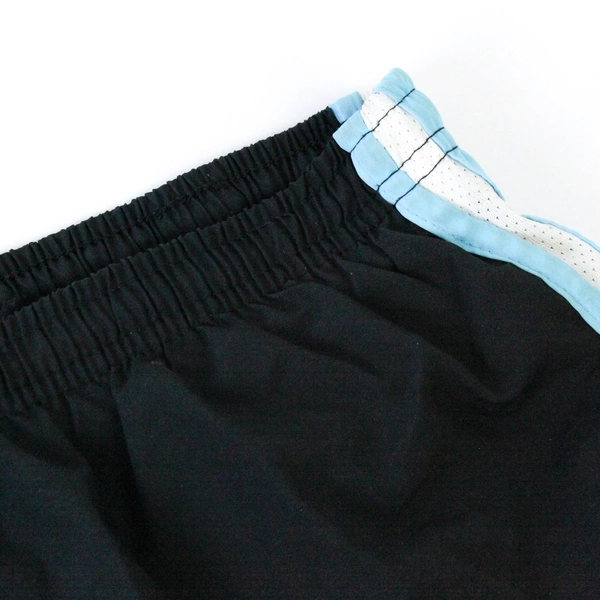 Nike Dri Fit Running Training Shorts Women’s Size Small Black Blue Trim