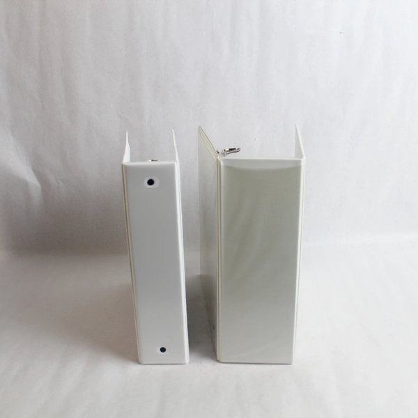 Lot of 2 White 3 Ring Binders 4in & 2.5in Pre-owned School Office Supplies