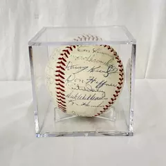 1960s KC Athletics Autographed Baseball Lot of 26 Signatures No COA