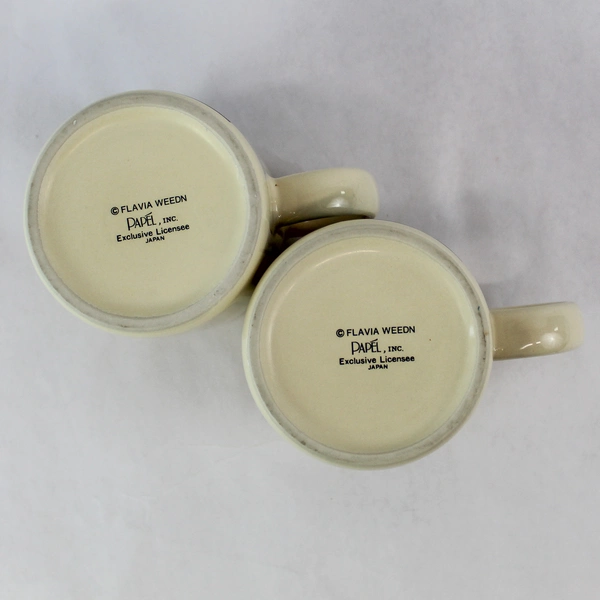 Lot of 2 Flavia Weedn Coffee Mugs Life is a Gift & Celebrate the Day
