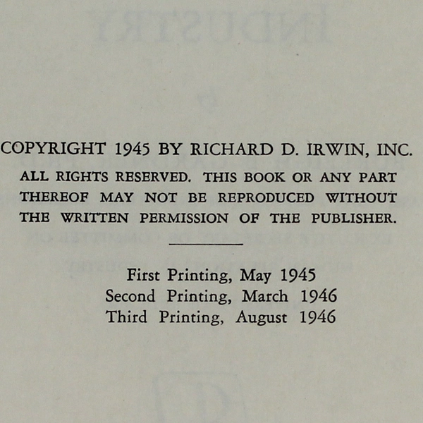 Human Relations In Industry Burleigh B Gardner PhD 1946 Richard D Irwin Inc HC