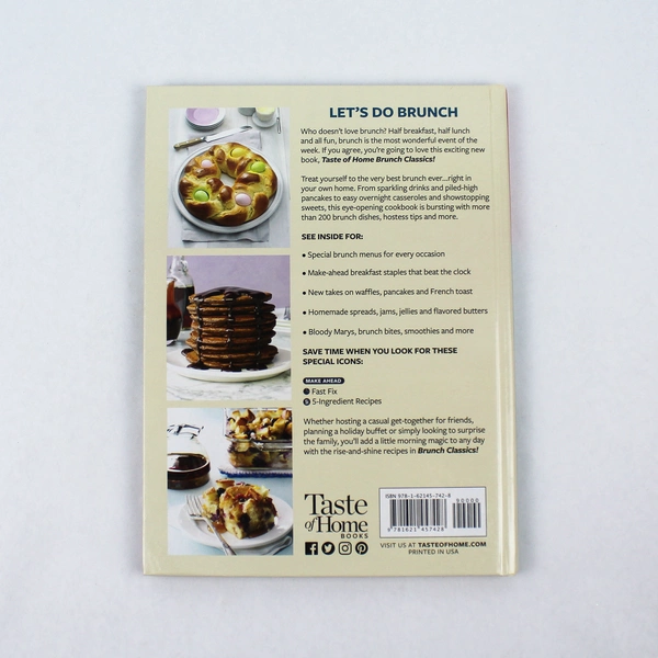 Taste Of Home Brunch Classics 2021 Hardcover Cookbook