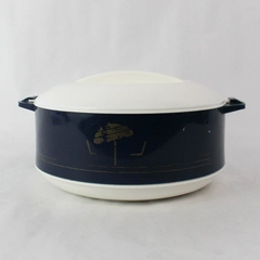 Vintage Bluplast Dark Blue Casserole Thermoware Container With Lid 