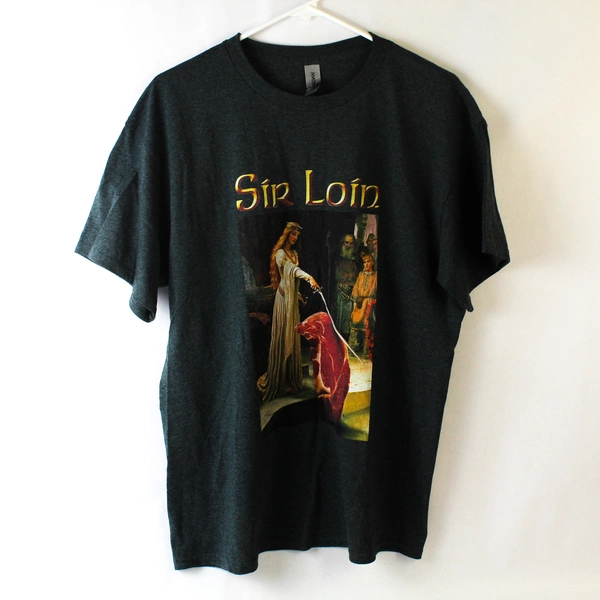 Gildan Heavy Cotton Sir Loin Steak Classic T-Shirt Unisex Size Large