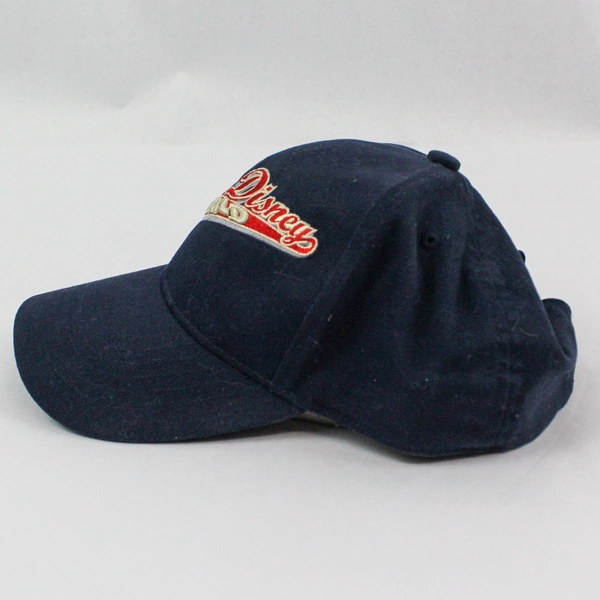 Disney World Baseball Hat Adult Size Embroidered Logo Navy Blue Brim Adjustable
