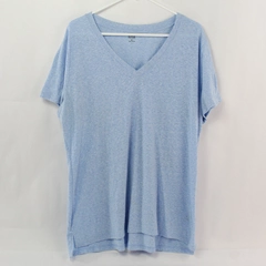 A New Approach Blue V-Neck T-Shirt Women's Size XL