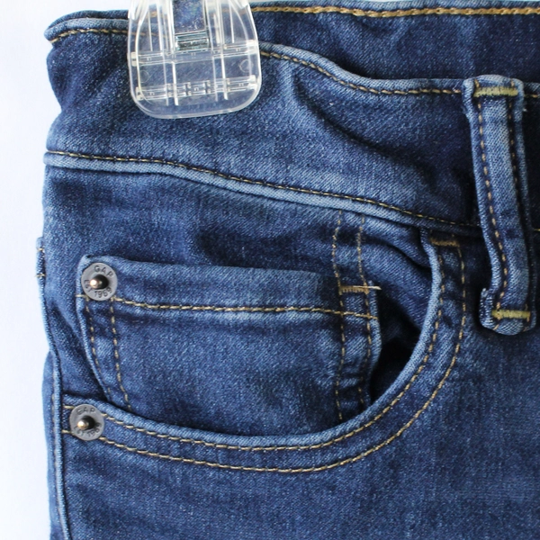 Gap Kids Dark Wash Blue Jeans Adjustable Waistband Straps Size 12 Slim