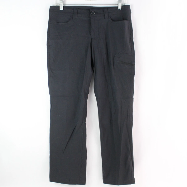 Eddie Bauer Women's Black Lightweight Pants Straight Leg Mid Rise Size 6