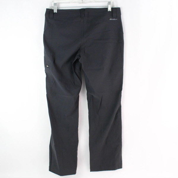Eddie Bauer Women's Black Lightweight Pants Straight Leg Mid Rise Size 6
