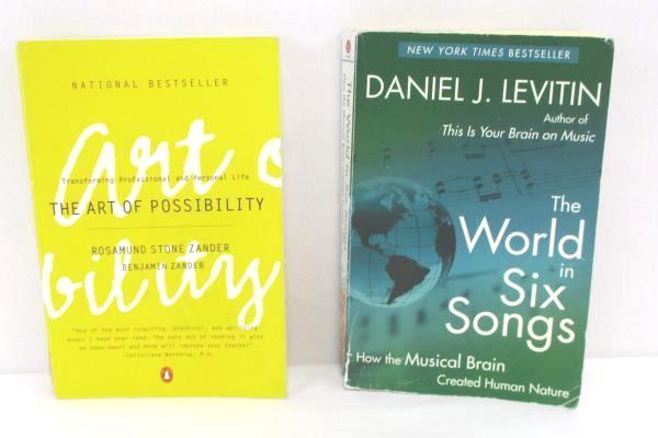 2 Paperback Books The Art of Possibility Zander & The World in Six Songs Levitin