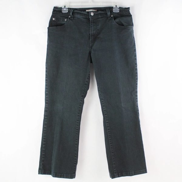 Levi Strauss & Co Women's 550 Relaxed Boot Cut Black Jeans Size 12M