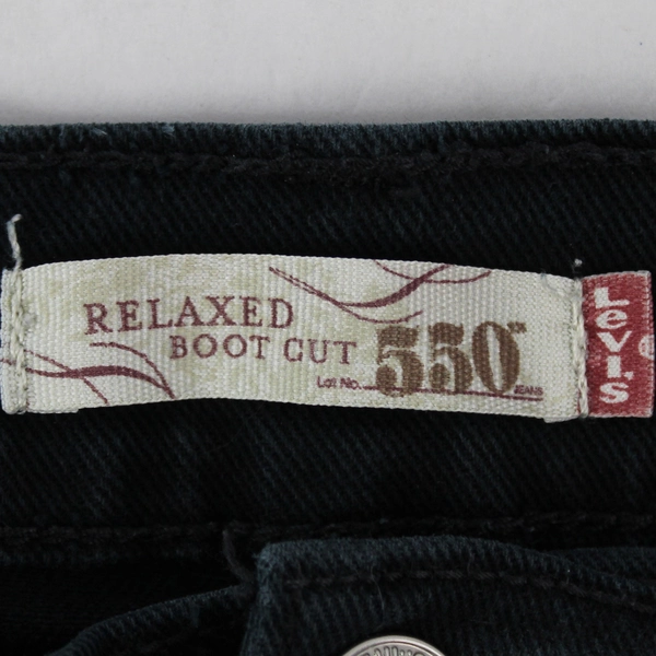 Levi Strauss & Co Women's 550 Relaxed Boot Cut Black Jeans Size 12M