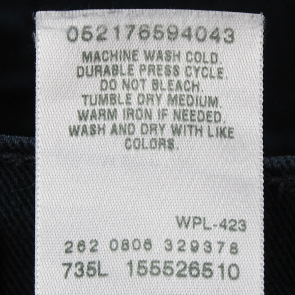 Levi Strauss & Co Women's 550 Relaxed Boot Cut Black Jeans Size 12M