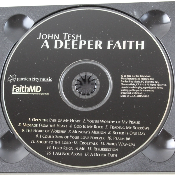 John Tesh A Deeper Faith CD 2002 Garden City Music Pre-Owned Good Condition
