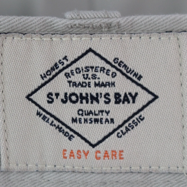 St John’s Bay Men’s Beige Dress Slacks Pants Size 32x30 Cotton Blend