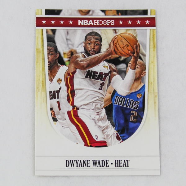 Lot of 2 Dwayne Wade NBA Hoops Basketball Cards 2011-2012 Panini Heat