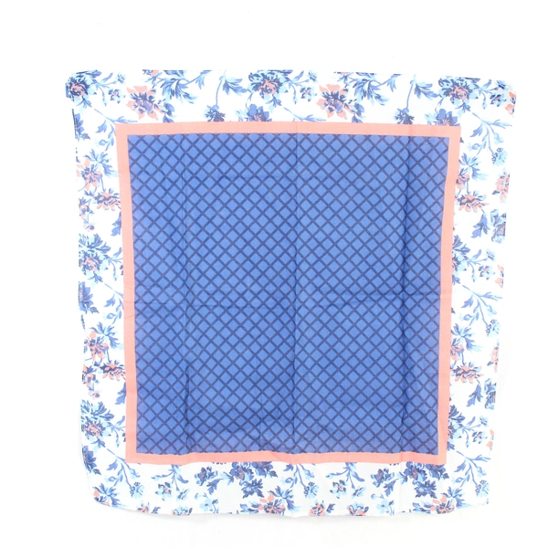 Lot of 2 Scarves Scarf Head Wrap Purple Pink Blue White Salmon Floral