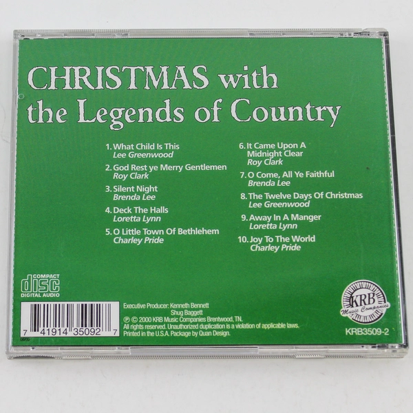Christmas With The Legends Of Country Audio Music CD 2008 KRB Music Companies