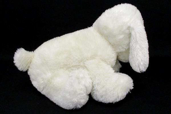 White Puppy Dog Bag Sitting Plush Chosun International